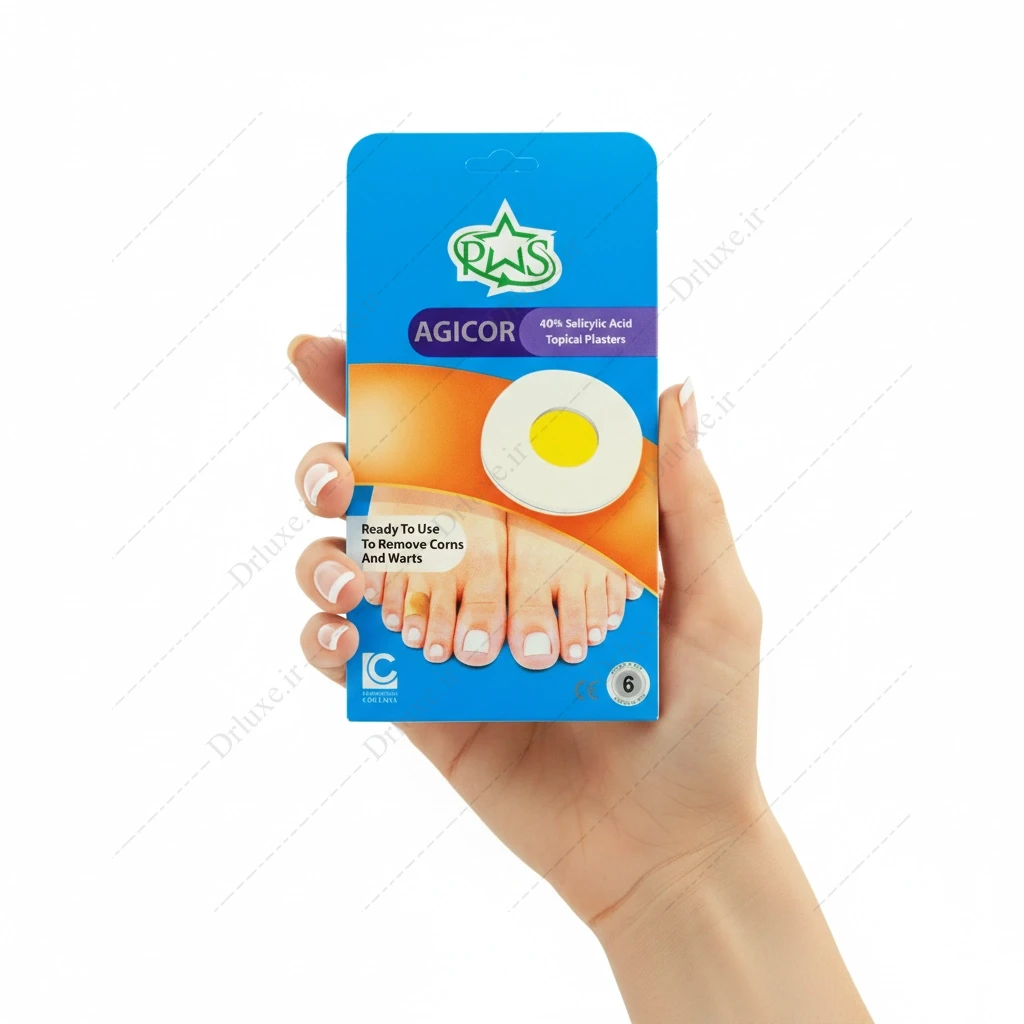 چسب موضعی میخچه 40% اسیدسالیسیلیک آجیکور 6 عدد